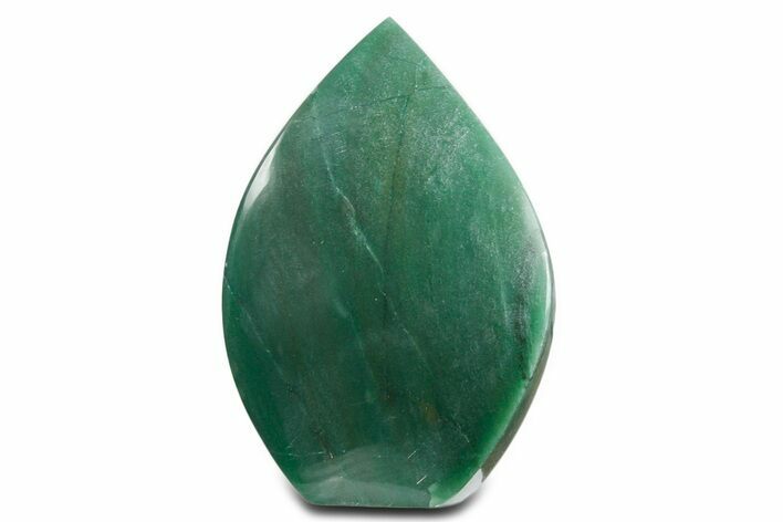 Polished Jade (Nephrite) Flame - Afghanistan #355878